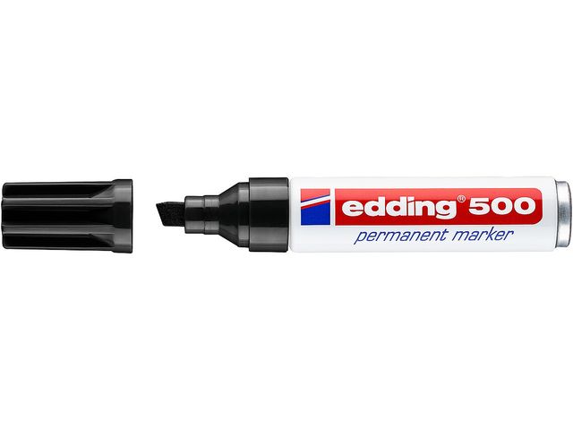 Viltstift edding 500 schuin zwart 2-7mm | ViltstiftenShop.nl