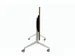 Table pliante Schaffenburg 120x80cm Blanc craie 25mm Cadre Blanc