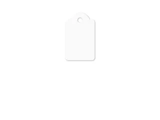 Draadetiket Kangaro 18x29mm wit doos a 500 stuks - 2