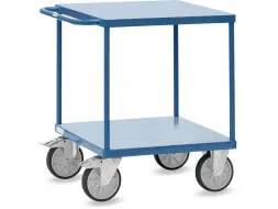 Tafelwagen 2497B 600kg 700x700mm 2 etages RAL5007 Staalplaat