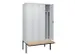 locker voor scheiding van kleding,HxBxD 2120x1200x815mm,4vak