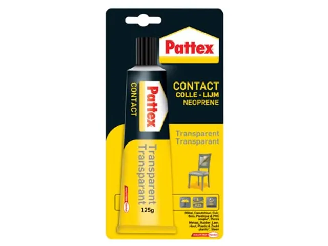 contactlijm Transparant tube van 125 g op blister