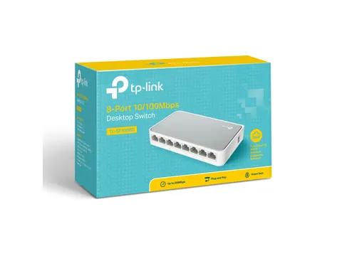 TP-LINK TL-SF1008D Switch 8-poorts Wit
