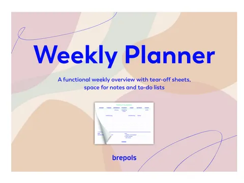 Planner Brepols Weekly planner A4 7d/1p Assorti