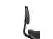 Tabouret selle avec dossier et vérin à gaz standard noir