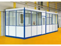 standaardbodem loodskantoor 3wanden profiel RAL7035 2100x4100mm