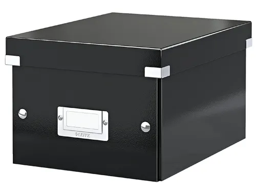 Opbergbox WOW Click & Store 220x160x282mm zwart 84% gerecycled karton