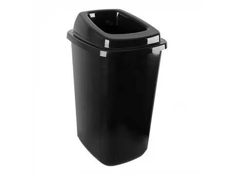Afvalbak 45ltr Kunststof Zwart