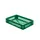 Euronorm-stapelbak 22l 120x600x400mm Wanden/bodem Opengewerkt Groen