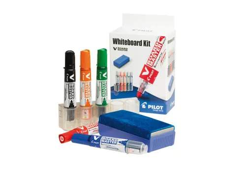 Pilot Whiteboard starterkit V-Board Master met Houder en Wisser