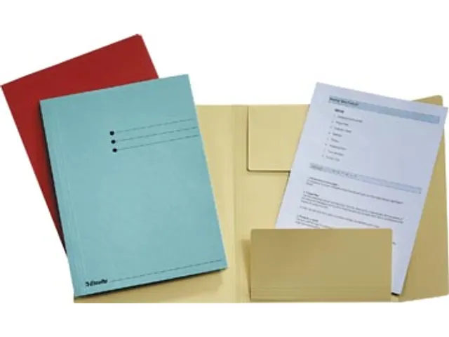 dossiermap assorti kleuren, ft A4 3 kleppen