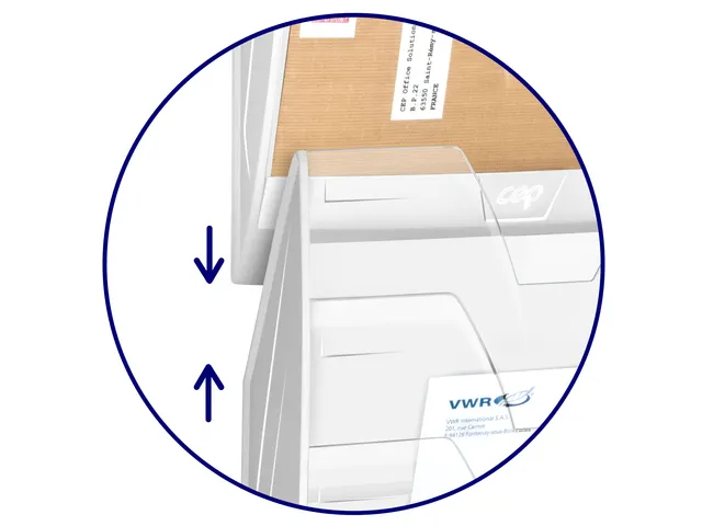 Wandfolderhouder CEP 5-vaks wit/transparant