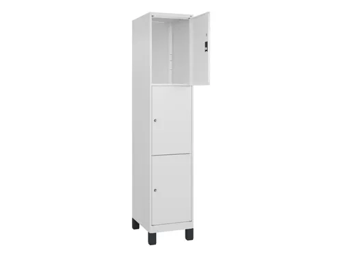 lockerkast,HxBxD 1950x400x500mm,1x3vakken,vak B 400mm,cil.-slot,voeten