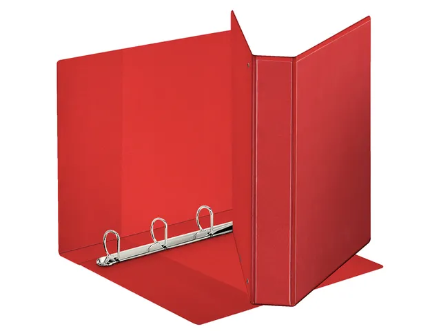 Presentatieringband 4 Rings A4 30Mm D-Mech Deluxe Panorama Rood