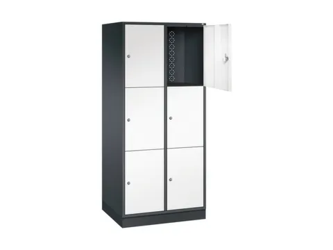 grootvolume-lockersysteem,HxBxD 1950x820x600mm,2x3vakken,cil.-slot
