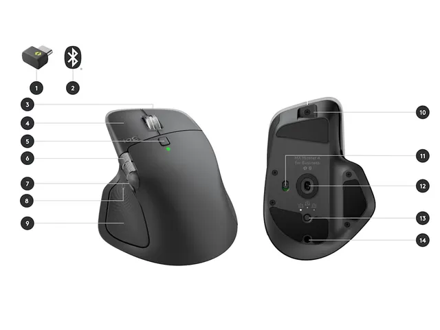 Logitech MX Master 4 Business 910-007617 draadloze muis 8K DPI