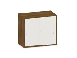 schuifdeurkast,HxBxD 720x800x430mm,decor romp noten,decor front wit