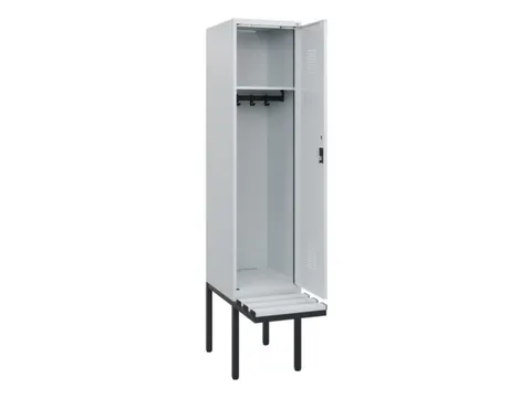 locker met bank,HxBxD 1950x400x815mm,1vak,vak B 400mm,cilinderslot