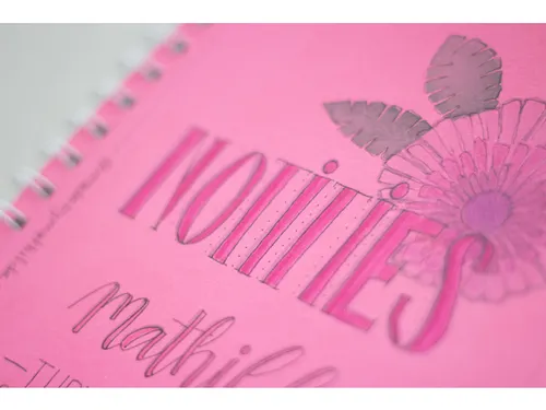 Plakboek Kangaro A5+ 120 grams 40 vel, voorkant roze