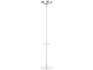 Unilux kapstok Aurora Staand Wit Beukenhout 6 haken - 6