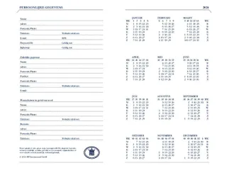 Agenda 2027 Ryam Memoplan 7 Mundior 7dagen/2pagina's zwart - 7