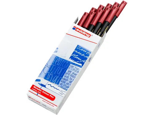 Fineliner edding 1200 metallic rood 1.0mm