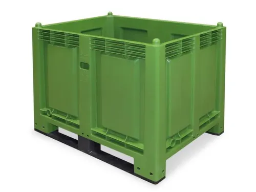 Stapelcontainer Pp Hxbxd 850x1200x800mm 550 Liter 2Sledepoten Groen