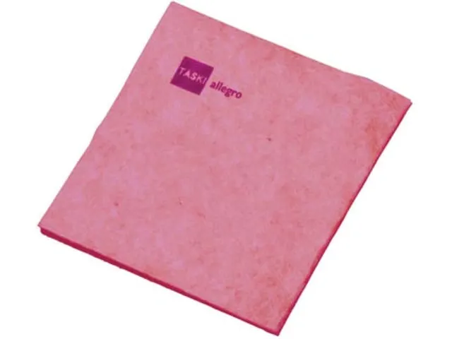 Allegro reinigingsdoek rood 38x40cm, pak van 25 stuks