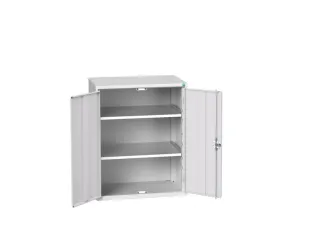 universele kast,HxBxD 1000x800x550mm,2xStalen bodem,draaigrendelslot - 1