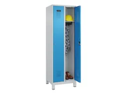 locker,HxBxD 1950x600x500mm,2vak,vak B 300mm,cil.-slot,voeten