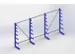 Rayonnage canitlever universel HxlxP 2000x4050x590mm 7bras (pied inclu