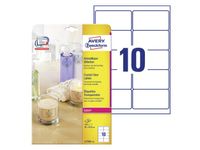 Etiket Avery L7783-25 96x50.8mm transparant 250st