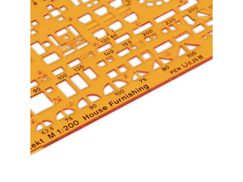 Sjabloon Standardgraph meubelsjabloon Architect 1:200