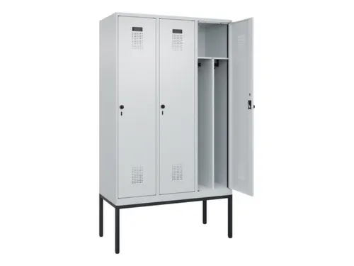 locker voor scheiding van kleding,HxBxD 2120x1200x500mm,3vak