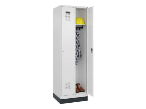 locker,HxBxD 1950x600x500mm,2vak,vak B 300mm,cil.-slot,sokkel