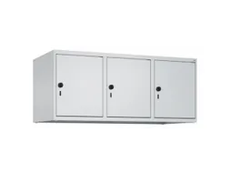 opzetkast,v. locker,3vak.,vak B 400mm,HxBxD 500x1200x500mm,vleugeldeur