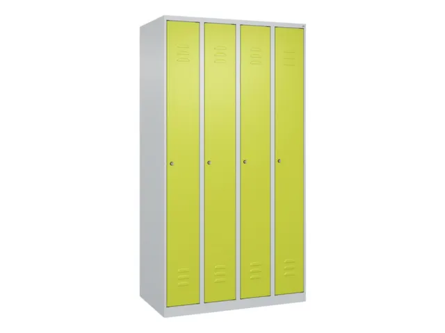 Armoire vestiaire HxlxP 1850x1000x500mm 4compart. larg. compart. 250mm