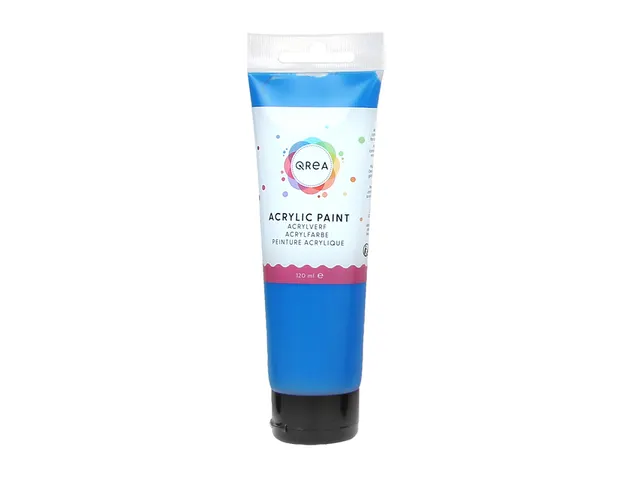 Acrylverf Qrea 120 ml primair blauw