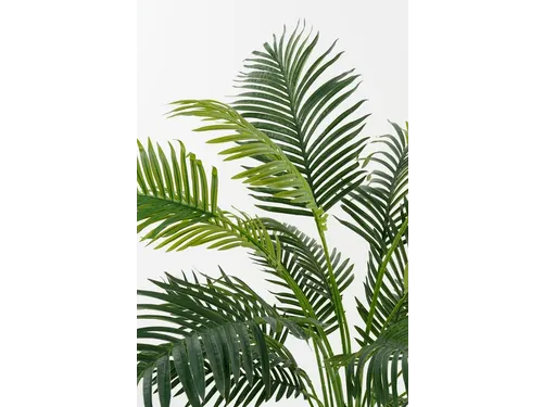 Kunstplant Mica Areca palm in pot groen 120x140cm