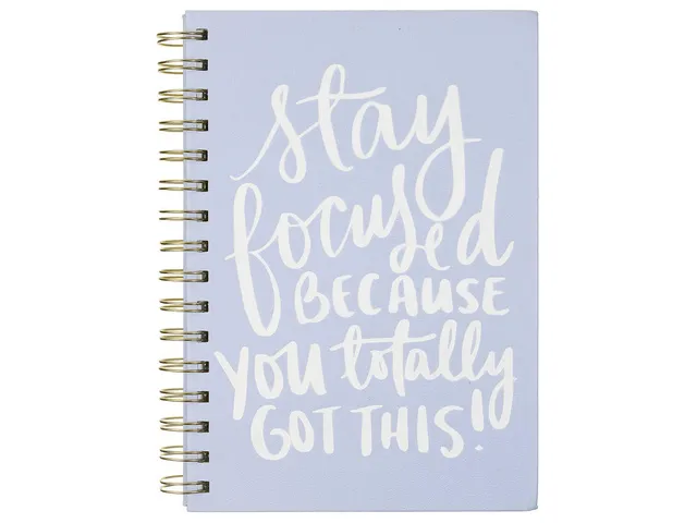 Carnet de notes spirale Stay Focused ligné 15x20cm
