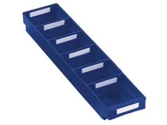 Stellingbak Extra Vlak Pp Hxbxd 65X120X500Mm Blauw