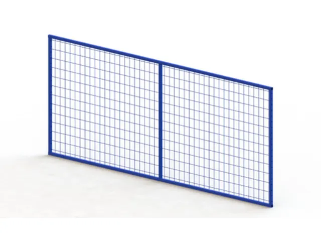 gaasachterwand,v. palletstelling,HxB 500x1825mm,v. traversen L 1825mm