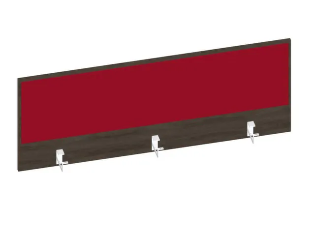 baliepaneel bureau aanbouw achter NV bruin hickory BN4011-rood 1400mm