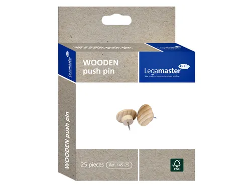 Pushpins Legamaster hout 25stuks
