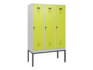 schoollocker,HxBxD 1950x1200x500mm,3vak,vak B 400mm,draaigrendel - 2
