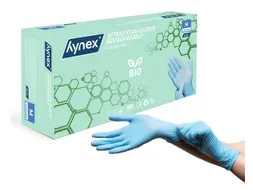 Handschoen Hynex nitril Bio M blauw 3.5gr 100 stuks
