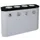 afvalverzamelstation,4x45l,HxBxD 830x1200x355mm,4opening(en)