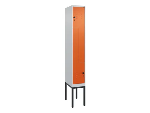 Z-garderobekast,HxBxD 2120x300x500mm,vak B 150/300mm,draaigrendel