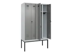 locker voor scheiding van kleding,HxBxD 2120x1200x500mm,4vak