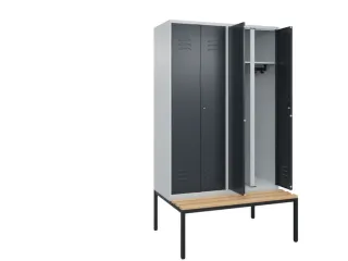 locker voor scheiding van kleding,HxBxD 2120x1200x815mm,4vak - 2